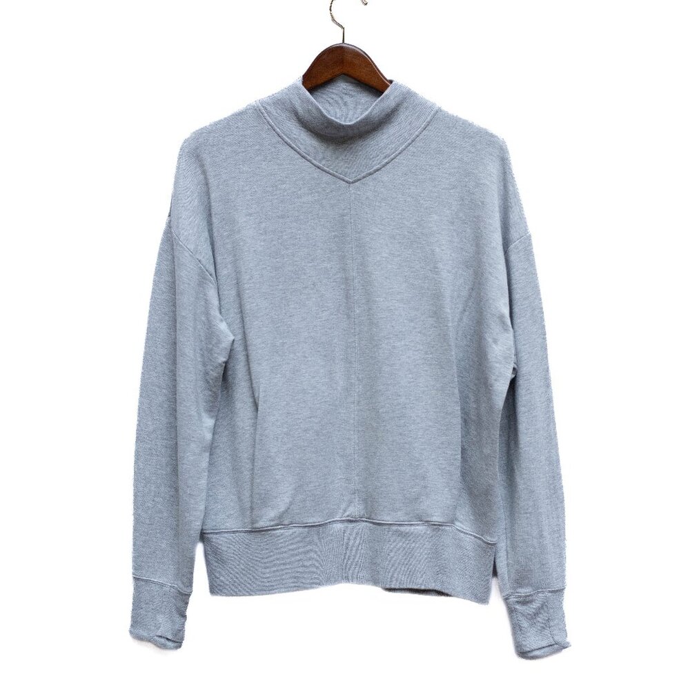 Athleta Apollo Sweatshirt M Gray Oversized Pullover‎ Lounge Cozy Athleisure